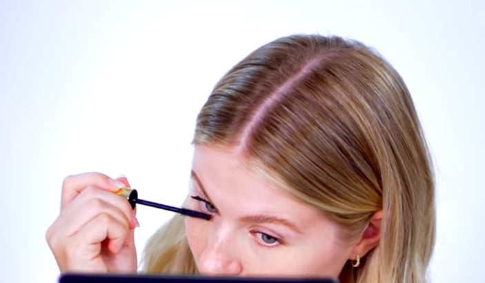 Eyelash Straightener: Step 3, if you decide to add mascara, it can help set your look
