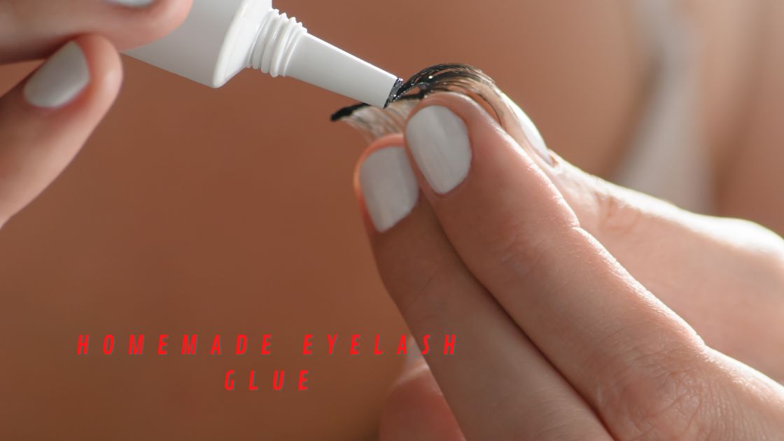 Homemade eyelash glue